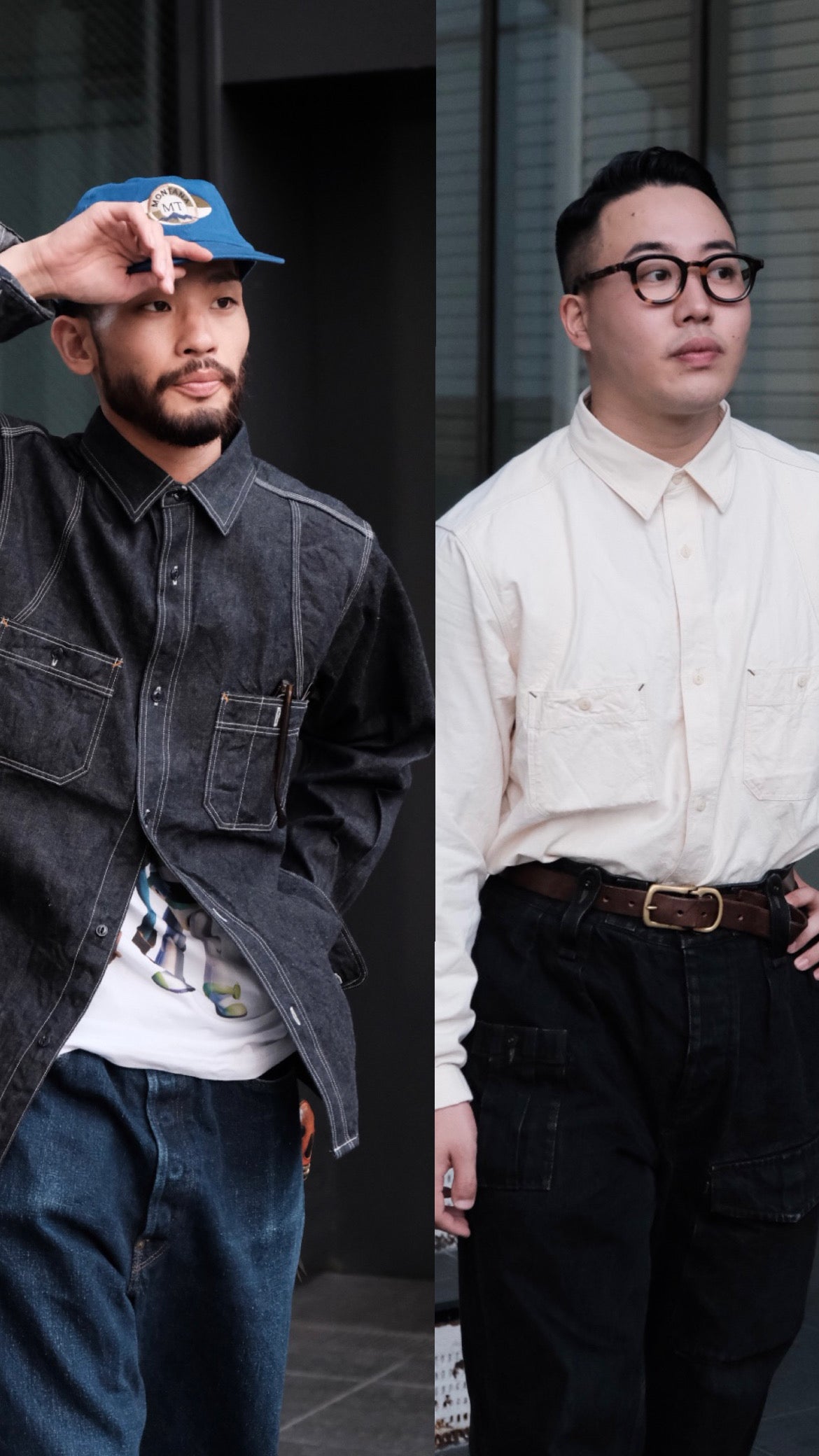 福岡店別注企画》MEDICAL SHIRT - DENIM&IVORY – ナイジェル・ケーボン