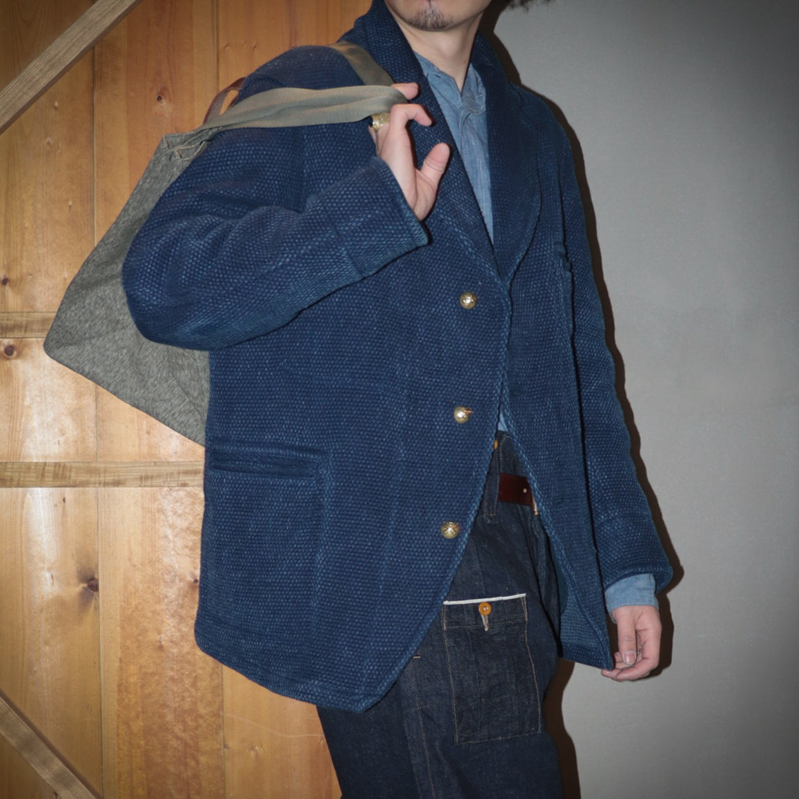 お*司様 ナイジェルケーボン　ファイヤーマンコートデザインカバーシャツジャケット 春も刺し子ジャケットで》 - FIREMAN JACKET 【仙台店】 – ナイジェル