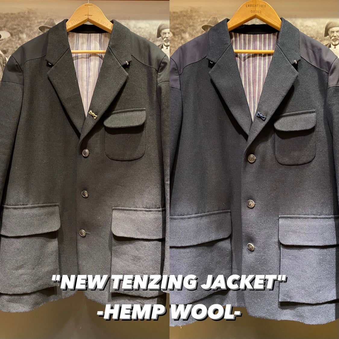 伊勢丹新宿店】NEW TENZING JACKET-HEMP WOOL- – ナイジェル・ケーボン 