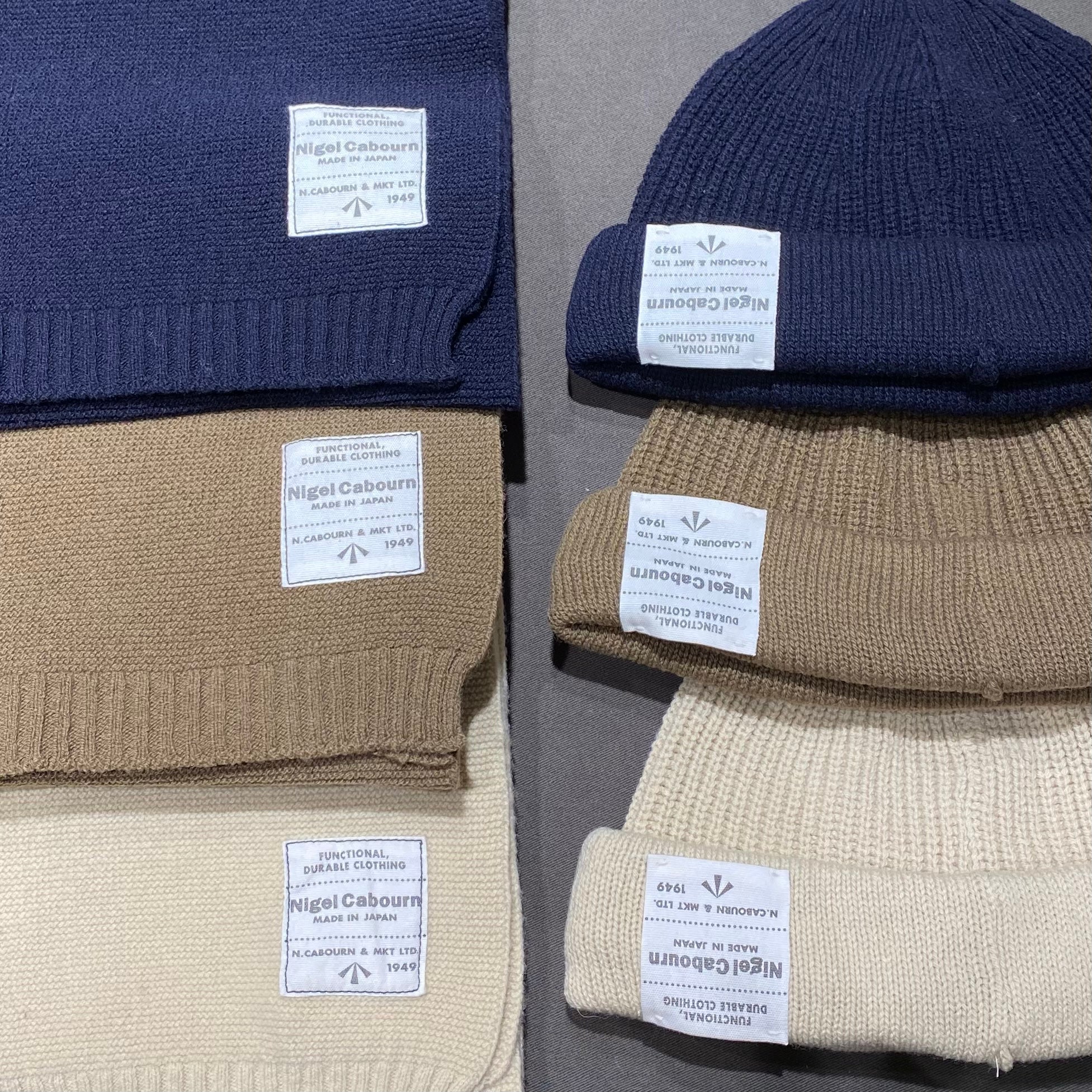 『欠かせない小物達』 BEANIE - WOOL - Nigel Cabourn