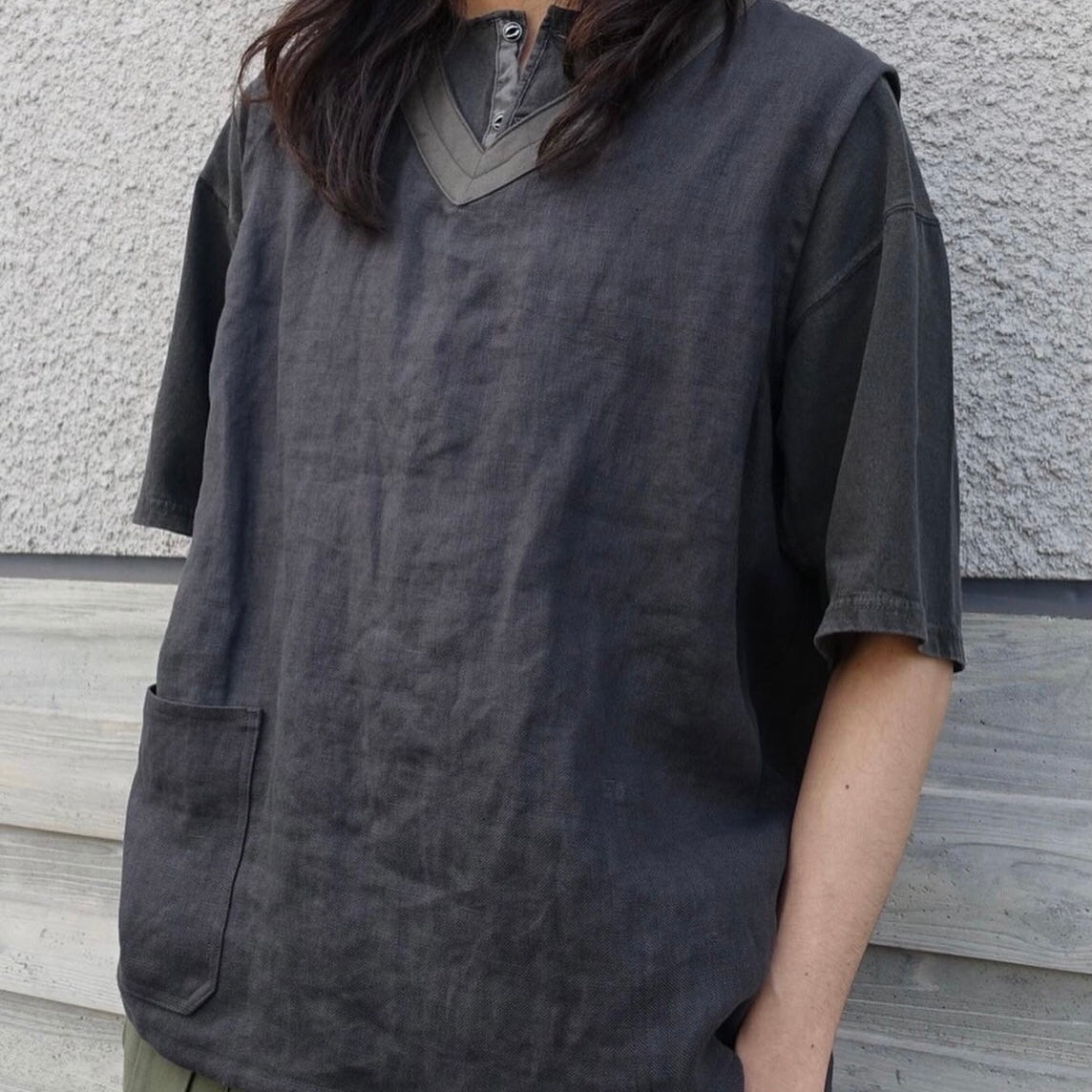 未使用　ナイジェル・ケーボン　50'sヘンリーネックシャツ　50 楽天市場】nigel cabourn / ナイジェルケーボン 50s HENLEY NECK