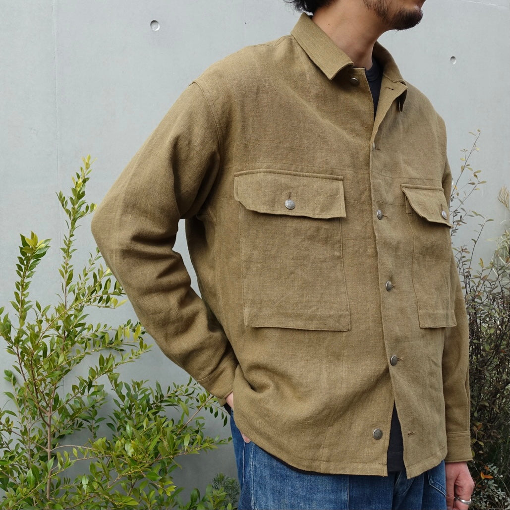 Linenの力強さ 》UTILITY JACKET MIX -HEMP CANVAS – ナイジェル