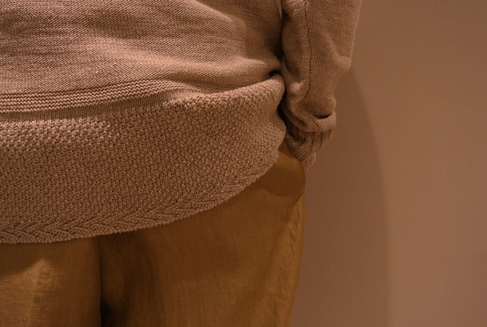 上質なリネンで仕上げたGuernsey Sweater - ジャージーニット