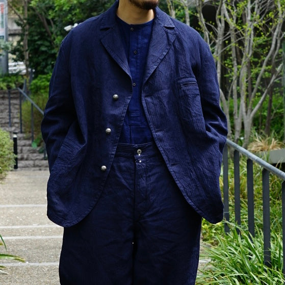 藍を纏う》FIREMAN JACKET HERRINGBONE – ナイジェル・ケーボン