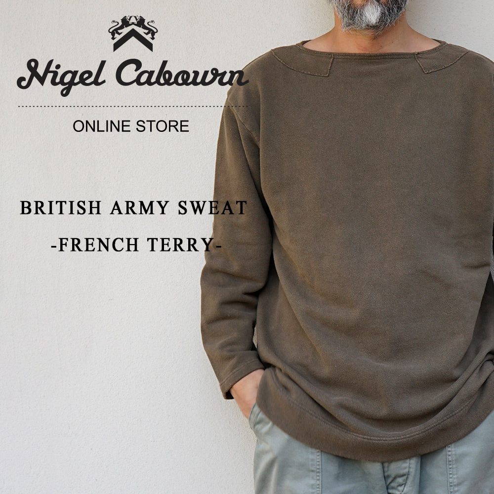 ®*️様 ナイジェルケーボン BRITISH ARMY PULLOVER SHI オンラインストア限定【BRITISH ARMY SWEAT - FRENCH TERRY