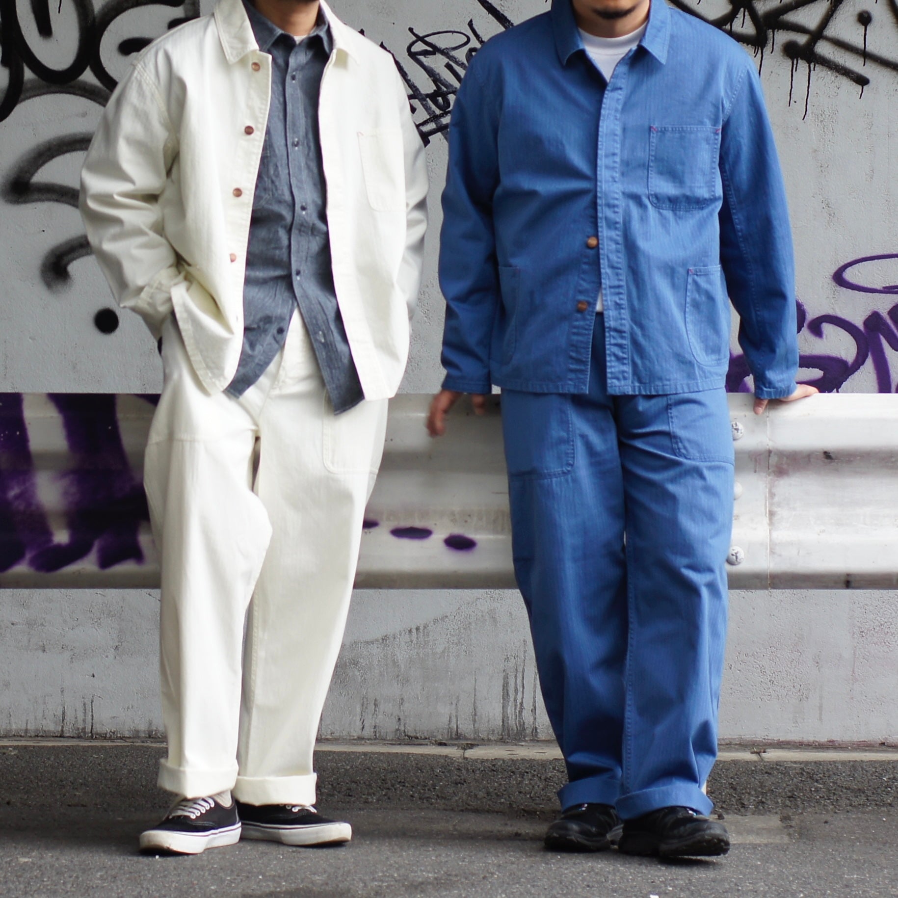 汎用性の高いセットアップ》HB FACTORY COAT&WORK PANT