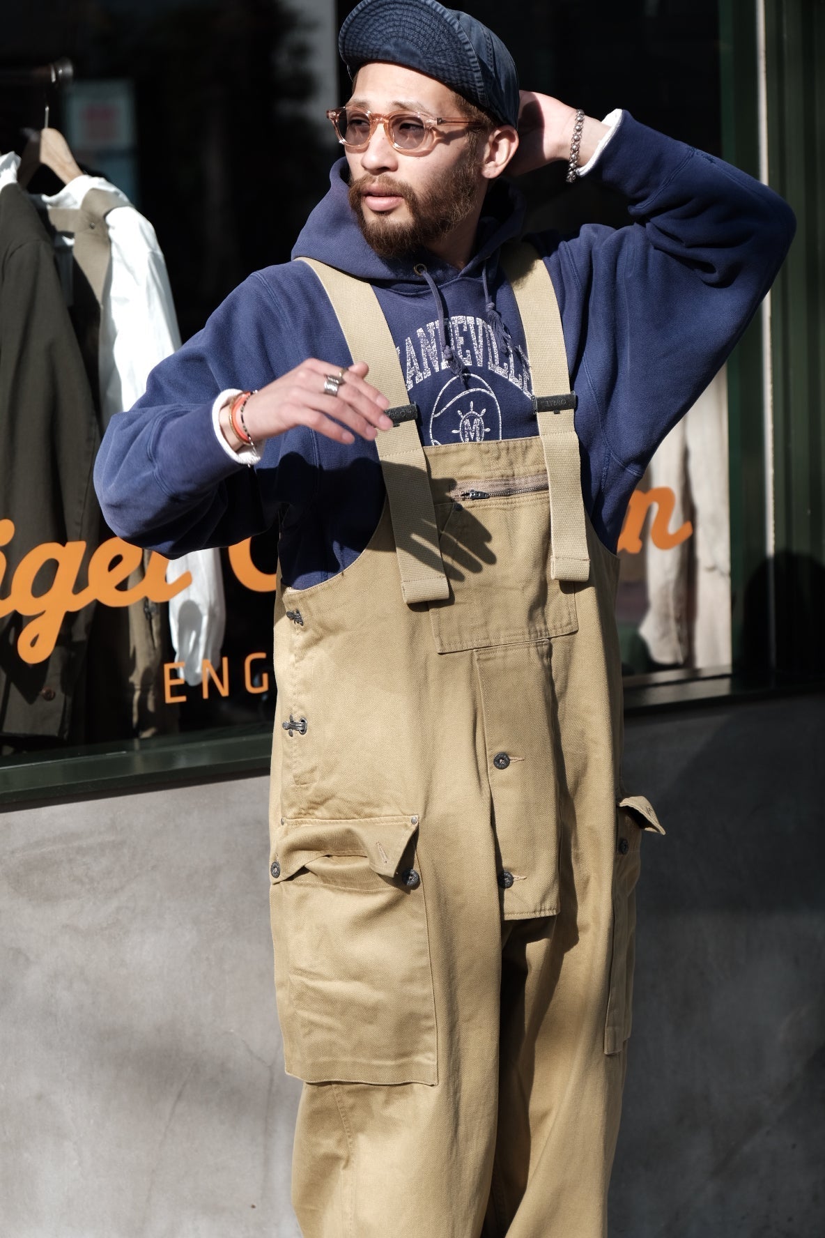 新品・未使用 ナイジェルケーボン NAVAL DUNGAREE サイズ44 ナイジェル・ケーボン】MAN / ライブロダンガリー -コットン