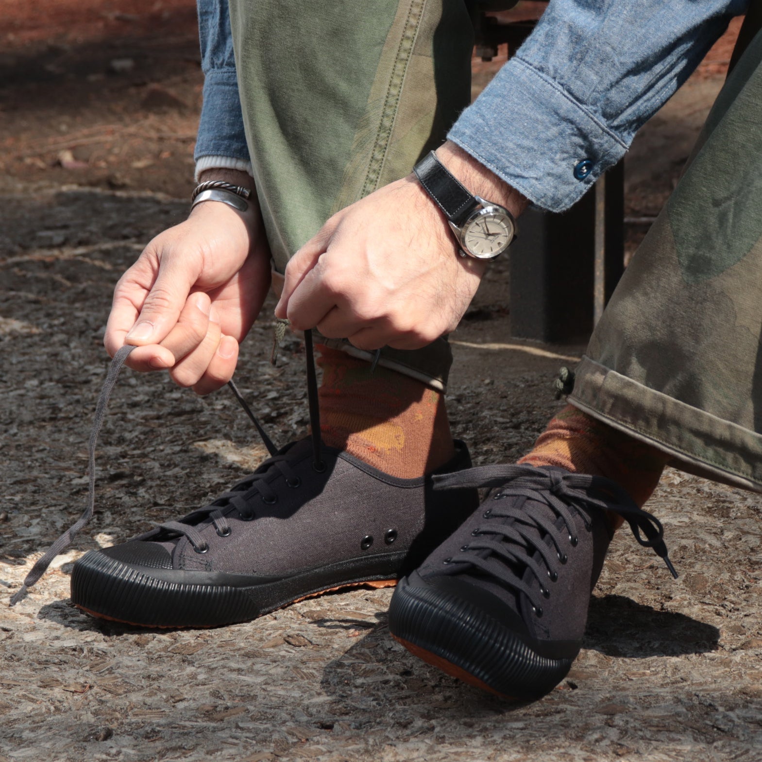 春の足元を飾る》- 50'S BRITISH ARMY TRAINING SHOES 【仙台店