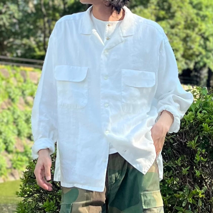 nigel cabourn ナイジェルケーボン hemp オープンカラーシャツ IMG_0075_209e1550-0d82-4259-