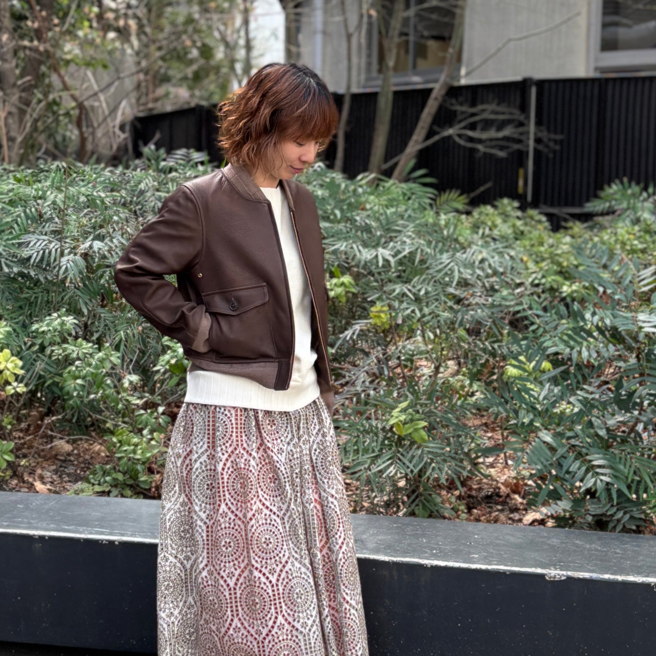 新品購入後未使用　ナイジェルケーボンウーマン　フライトジャケット　サイズ10 女性が着るレザー》AVIATION JACKET – ナイジェル・ケーボン