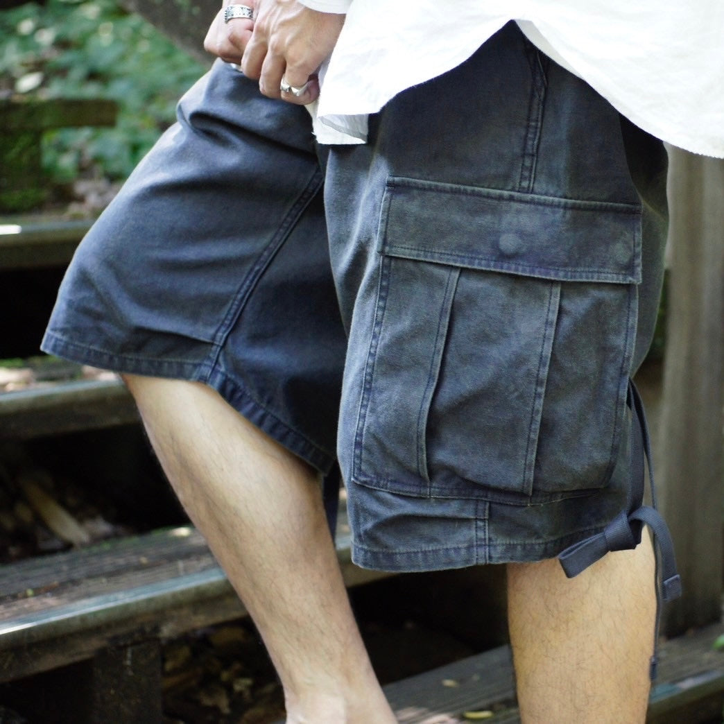 HIGH SUMMER COLLECTION 》ARMY CARGO SHORT - PEALING PRINT