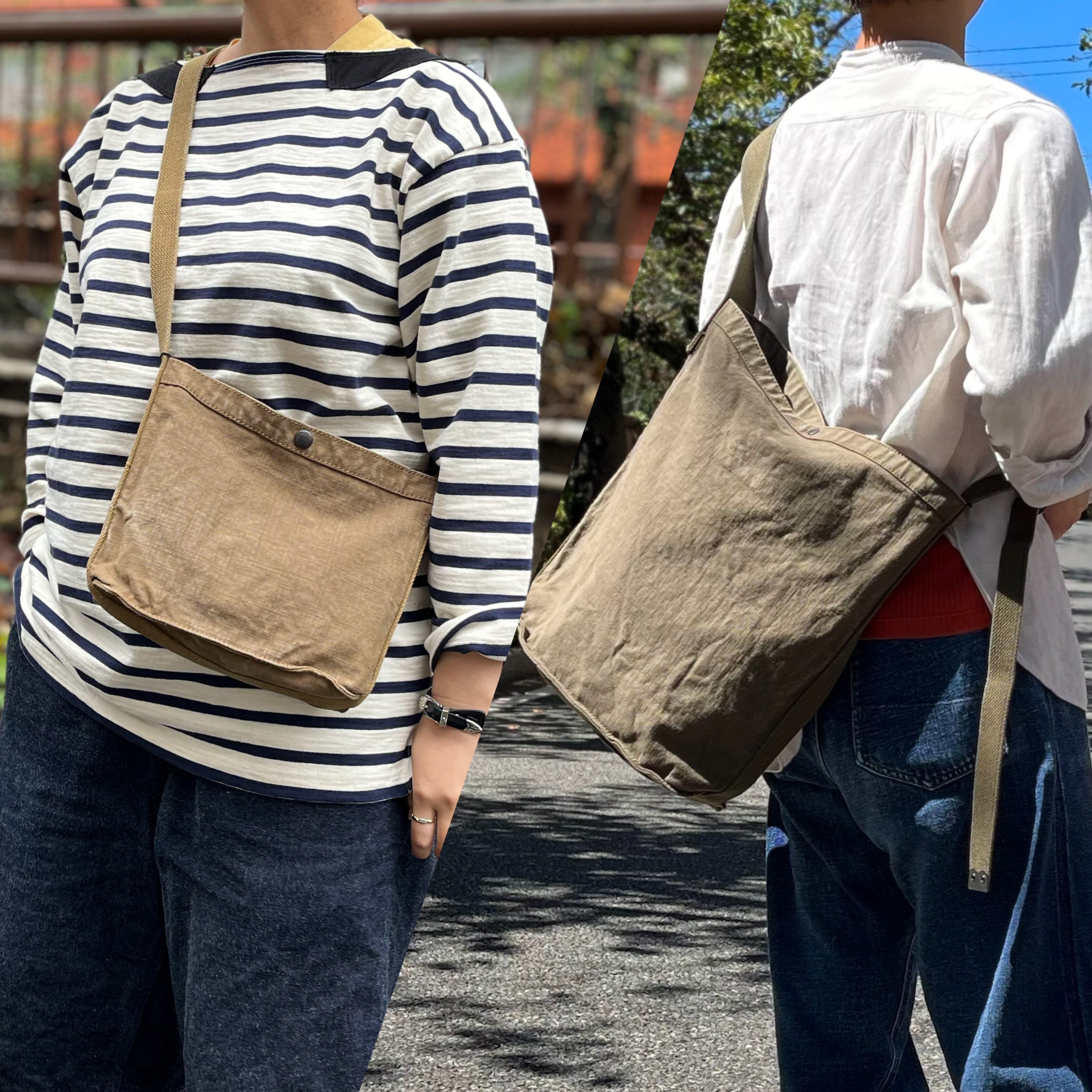 Nigel Cabourn - MAIL BAG - KHAKI　メールバッグ 女性の方にも》MAIL BAG ＆ MAGAZINE BAG – ナイジェル・ケーボン