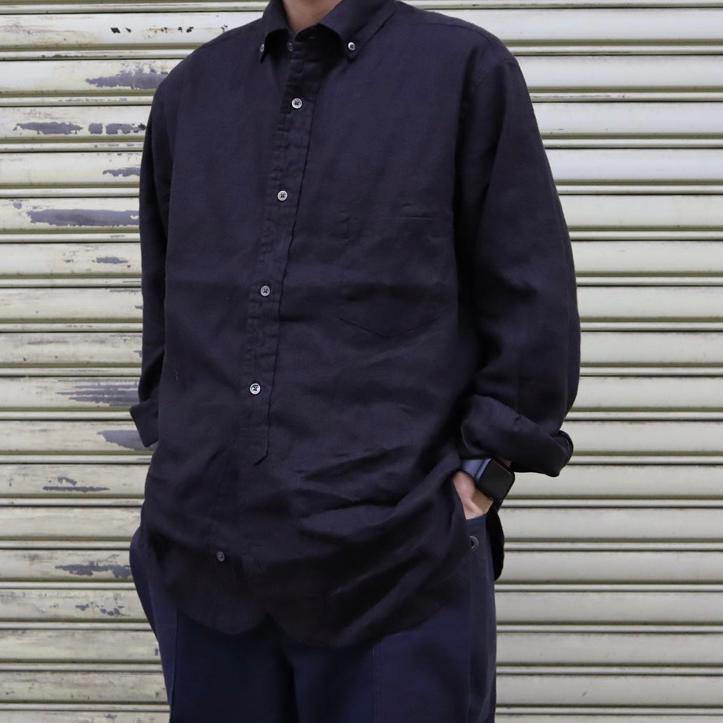 残り僅か】BRITISH OFFICERS SHIRT-HEMPHORSE CLOTH – ナイジェル