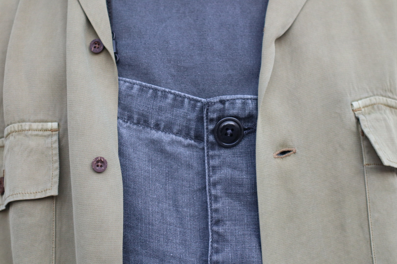 ハイサマーコレクションスタイル》ARMY SHIRT RAYON PIGMENT & N-1