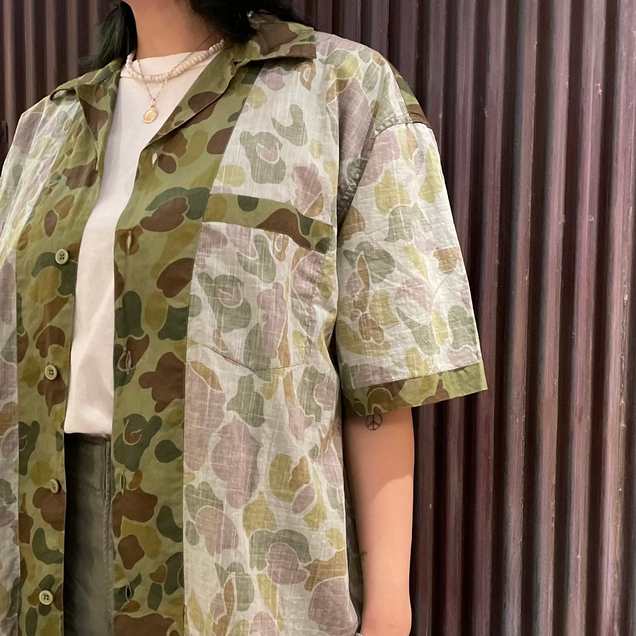 在庫僅少》AUTHENTIC CAMP COLLAR SHIRT - CAMO – ナイジェル