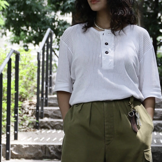 このヘンリーをお忘れなく》Nigel Cabourn × SUNSPEL - MESH HENLEY