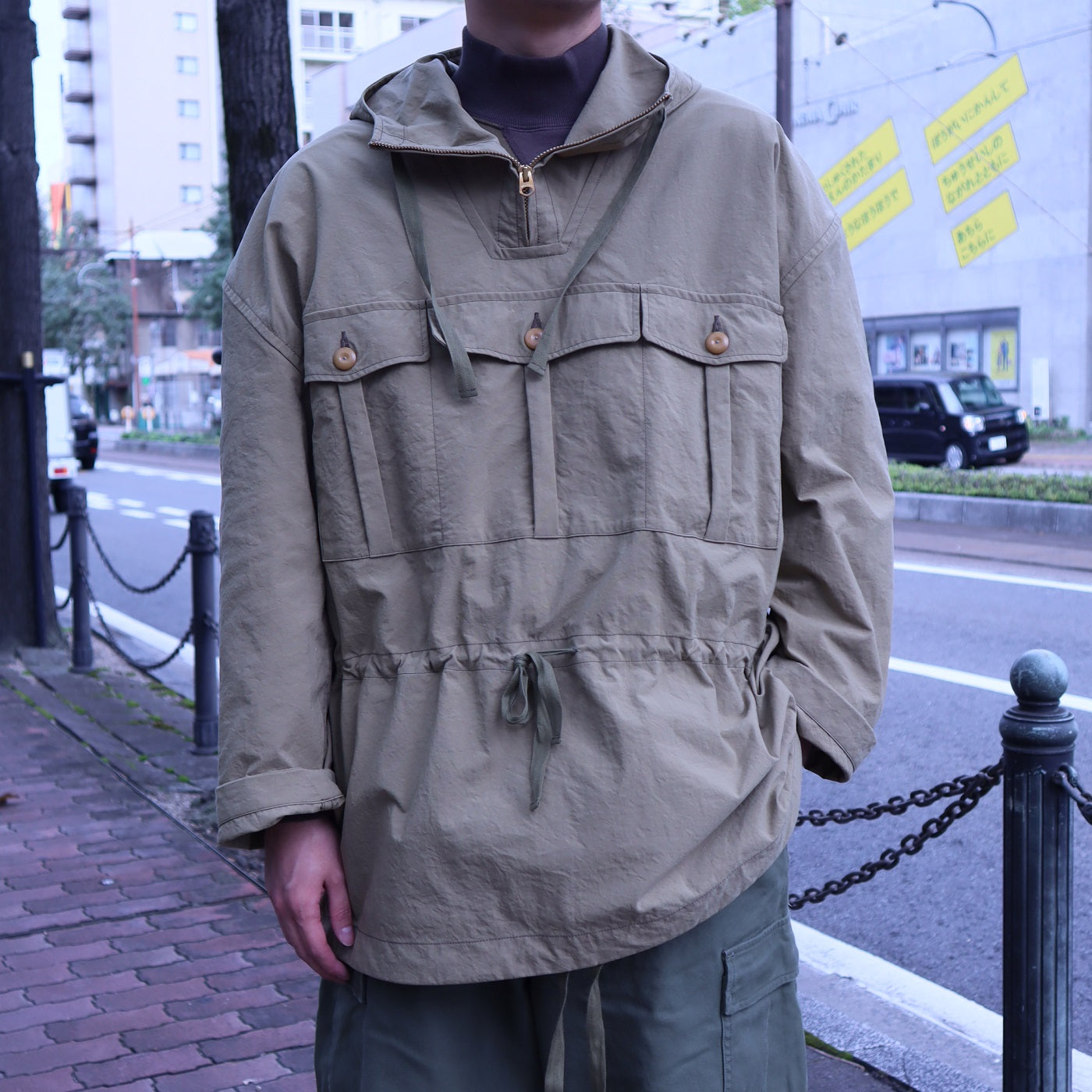 MOUNTAINEER ANORAK × HIGH NECK SHIRT TWO TONE】 – ナイジェル