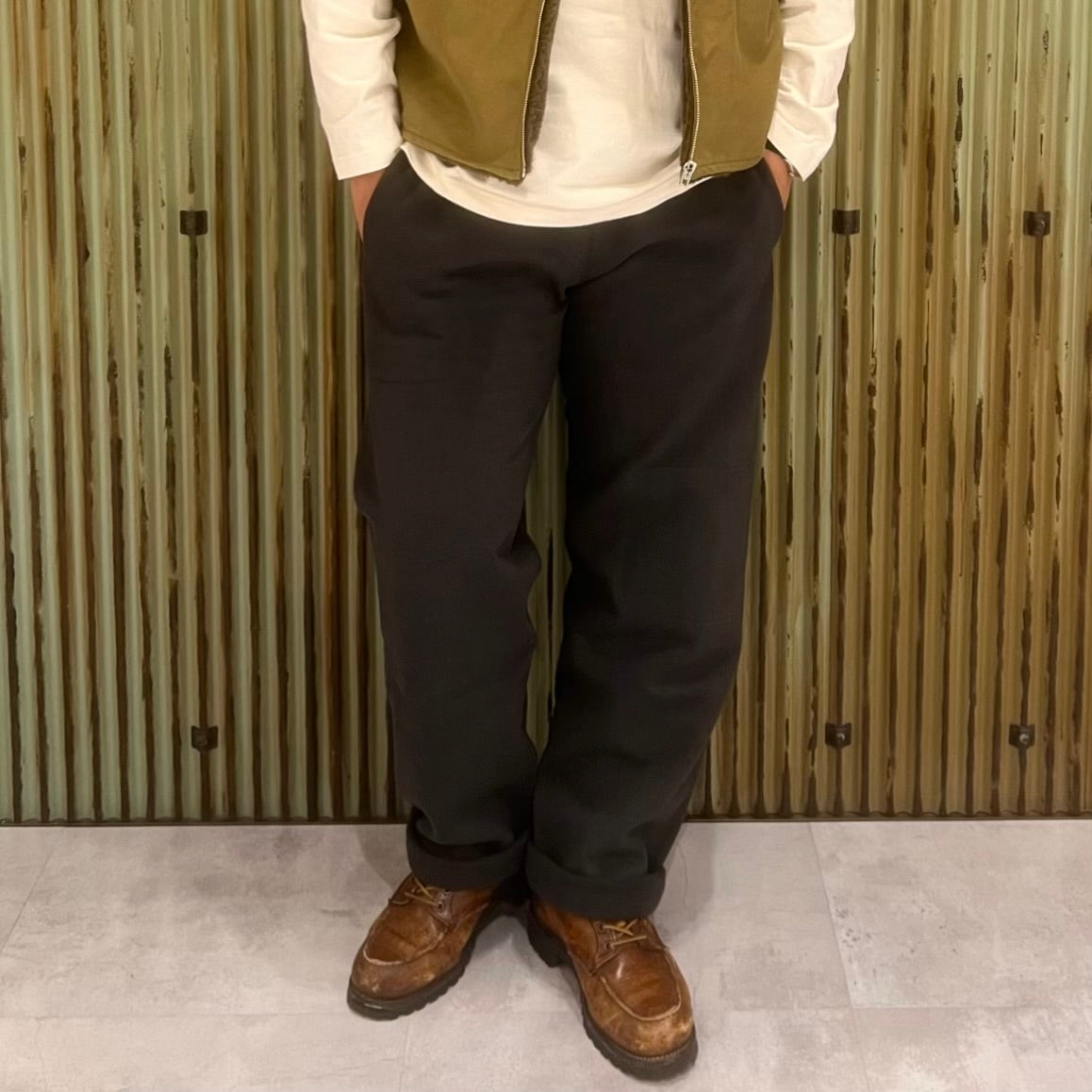 チャコールの魅力》40'S MILITARY SWEAT PANT - 20.5oz
