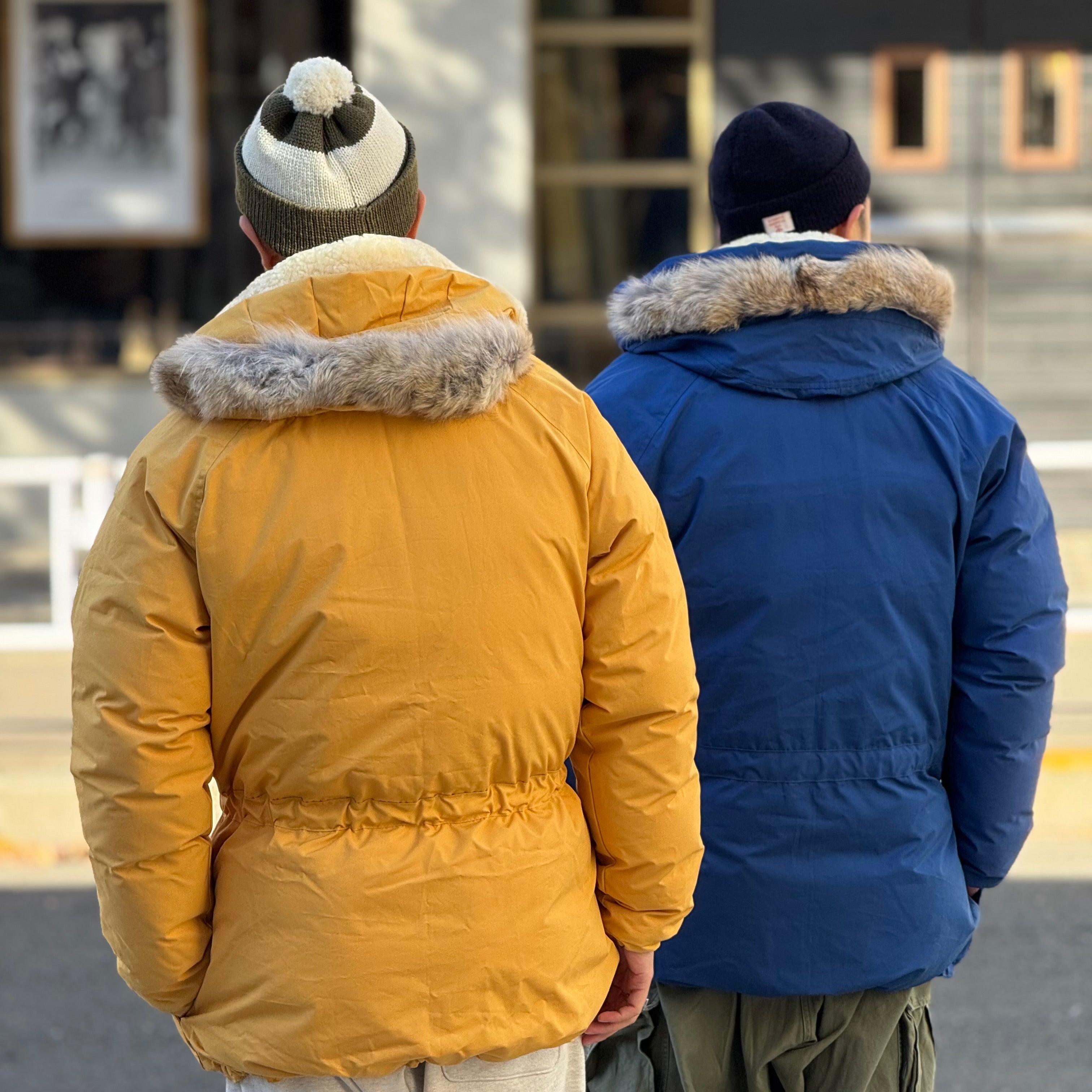 当時物　チャンバー　イノウエ？　ハリケーン？　加工前提 奇跡の入荷》EVEREST PARKA Blue＆Yellow – ナイジェル・ケーボン