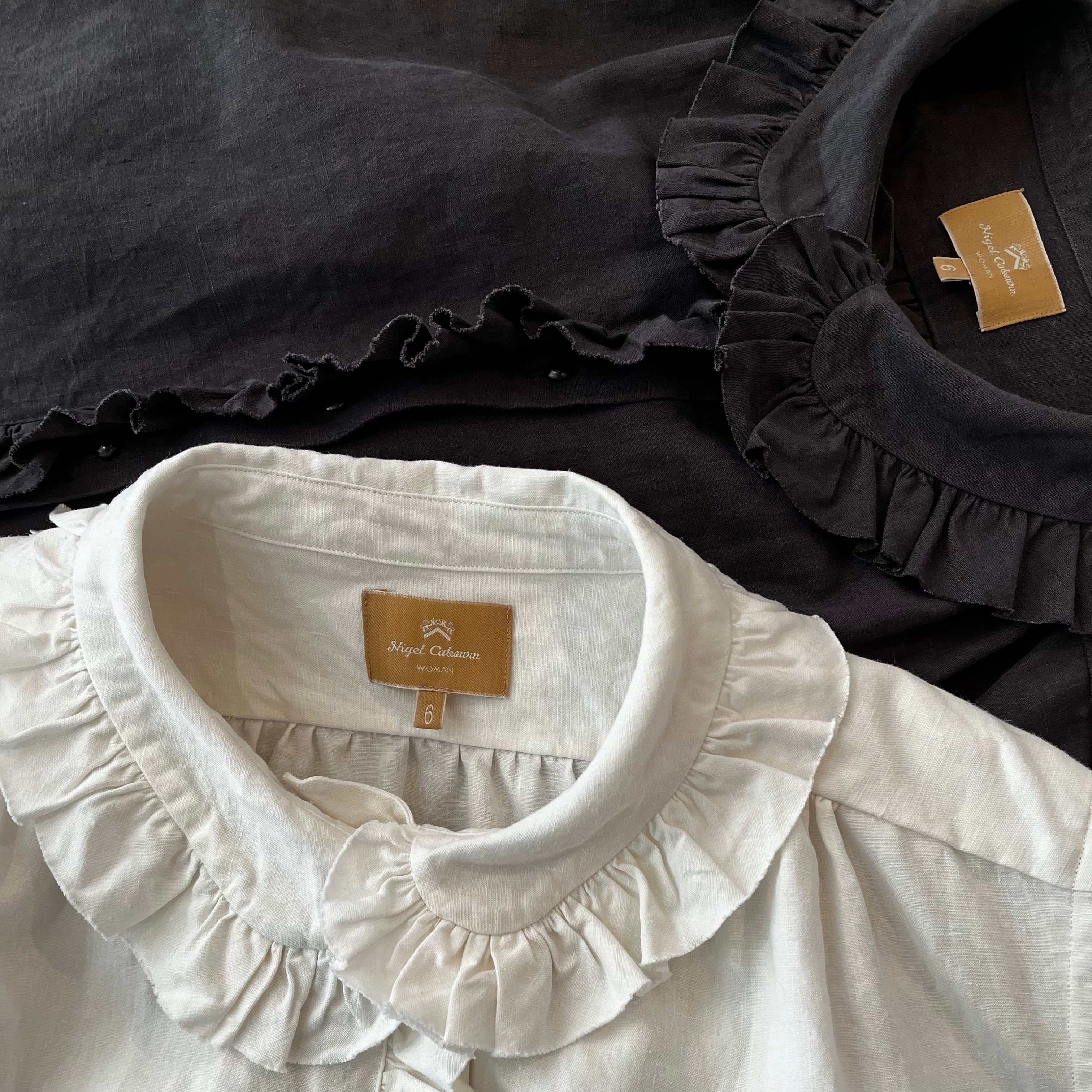 大人になっても》OLD FRENCH BLOUSE - LINEN NIDOM WASH – ナイジェル