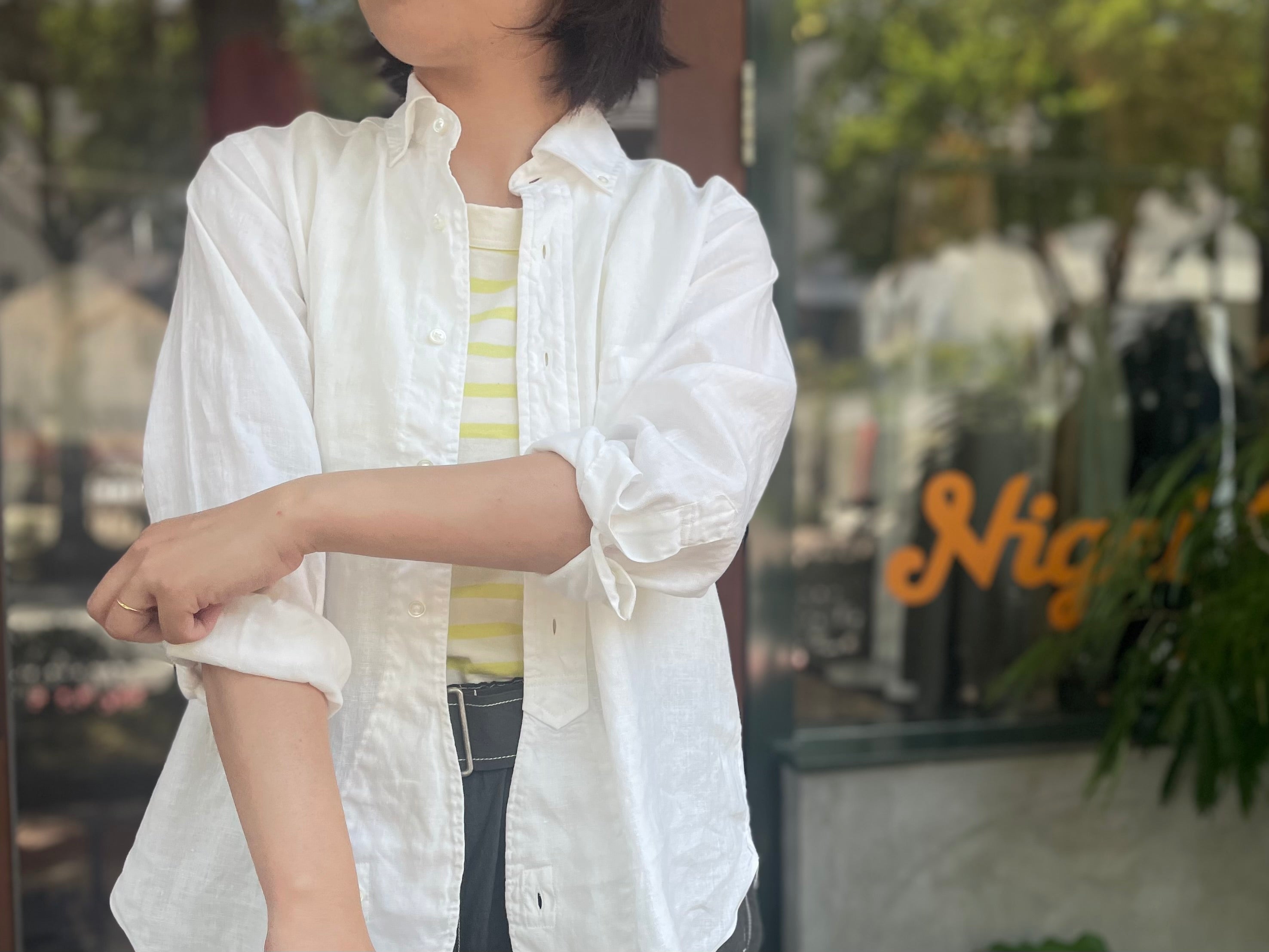 夏に向けての1着》BRITISH OFFICERS SHIRT - TYPE2 HEMP