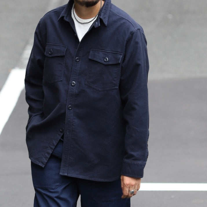 レザーのような質感》BIG SHIRT - MOLESKIN – ナイジェル・ケーボン
