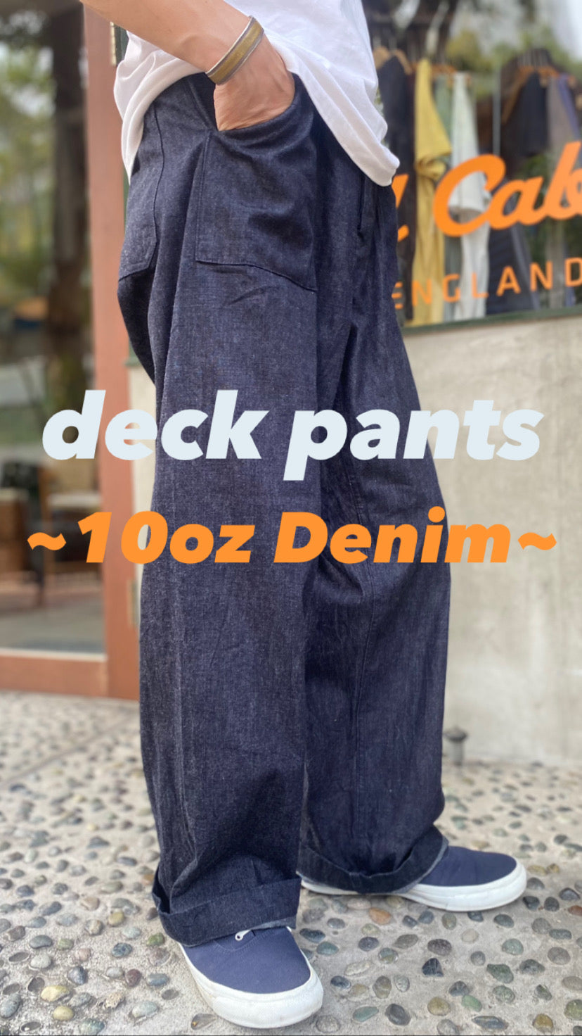 【僅か10ozのデニム】DECK PANT - 10oz DENIM - Nigel Cabourn