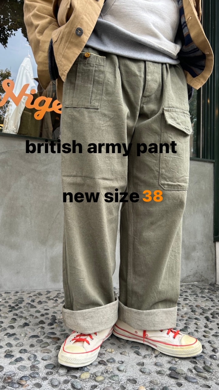 サイズ38が初登場】BRITISH ARMY PANT -LOOSE DENIM – ナイジェル