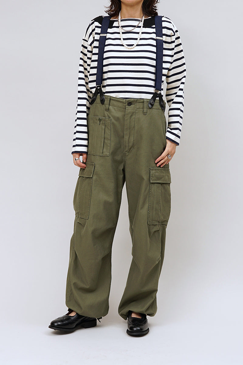 【ナイジェル・ケーボン】UNISEX / ブリティッシュアーミー 14.1オンス スラブボーダーシャツ / BRITISH ARMY 14.1oz SLUB BORDER SHIRT