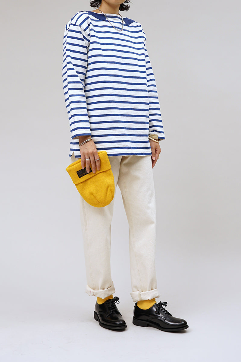 【ナイジェル・ケーボン】UNISEX / ブリティッシュアーミー 14.1オンス スラブボーダーシャツ / BRITISH ARMY 14.1oz SLUB BORDER SHIRT