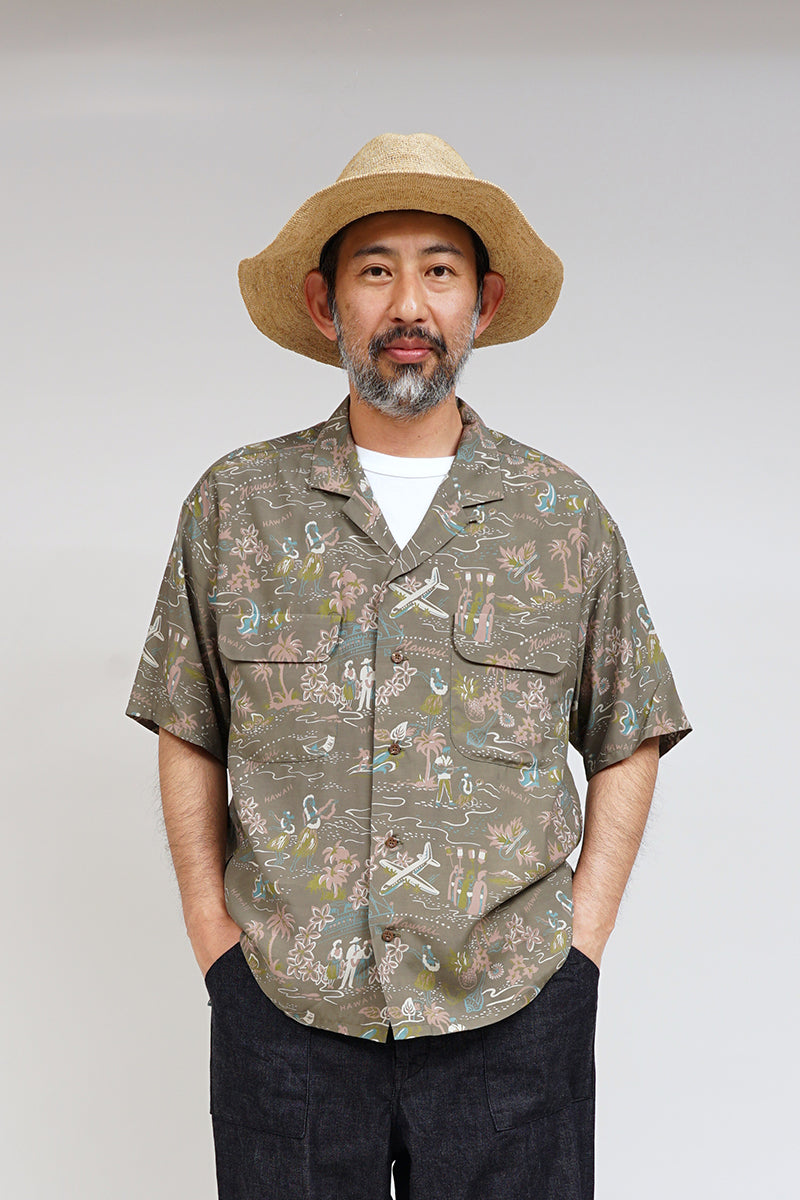 【ナイジェル・ケーボン】MAN / アロハシャツ - オールオーバーパターン / ALOHA SHIRT - ALL OVER PATTERN