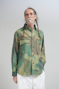 【ナイジェル・ケーボン】MAN / アーミーシャツ - フェードクロス / ARMY SHIRT - FADE CLOTH