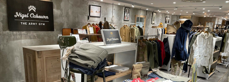 NIGEL CABOURN ナイジェルケーボン メンズ ワッフルタートルネック アイボリー NIGEL CABOURN カーゴパンツ 「NIGEL CABOURN⁄ナイジェルケーボン