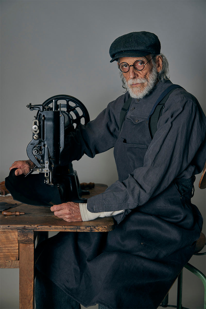 【ナイジェル・ケーボン】MAN / サドラーシャツ - ハイデンシティリネン ニドム / SADDLER SHIRT - HIGHDENSITY LINEN NIDOM