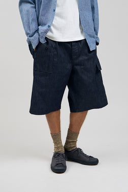 【ナイジェル・ケーボン】MAN / バトルドレスショーツ - 10オンス デニム / BATTLE DRESS SHORT - 10oz DENIM