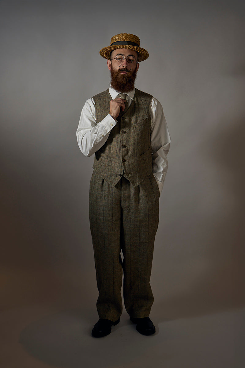 【ナイジェル・ケーボン】MAN / エンジニアパンツ - ヘンプリネンチェック / ENGINEER PANT - HEMP LINEN CHECK