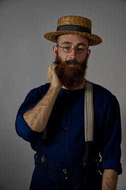 【ナイジェル・ケーボン】MAN / マスターメイソンシャツ - インディゴ / MASTER MASON SHIRT - INDIGO