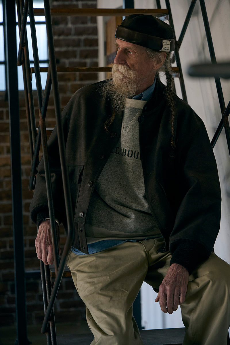 【ナイジェル・ケーボン】MAN / 50s クルーネック - 20.5オンス レタード / 50s CREW NECK - 20.5oz LETTERED