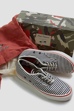 【ナイジェル・ケーボン】UNISEX / Nigel Cabourn x VAULT by VANS - Authentic LX-Stripe - ネイビー