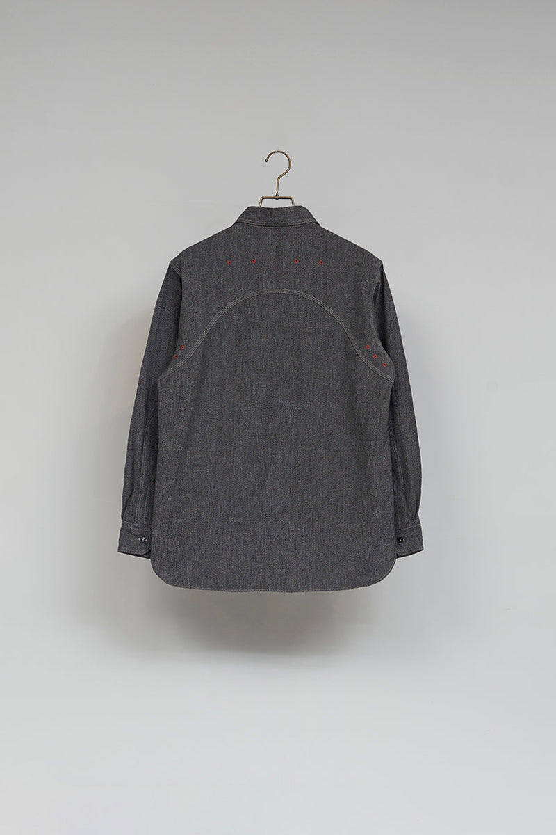 【ナイジェル・ケーボン】MAN / ニューメディカルシャツ - ソルト&ペッパー / NEW MEDICAL SHIRT SALT&PEPPER
