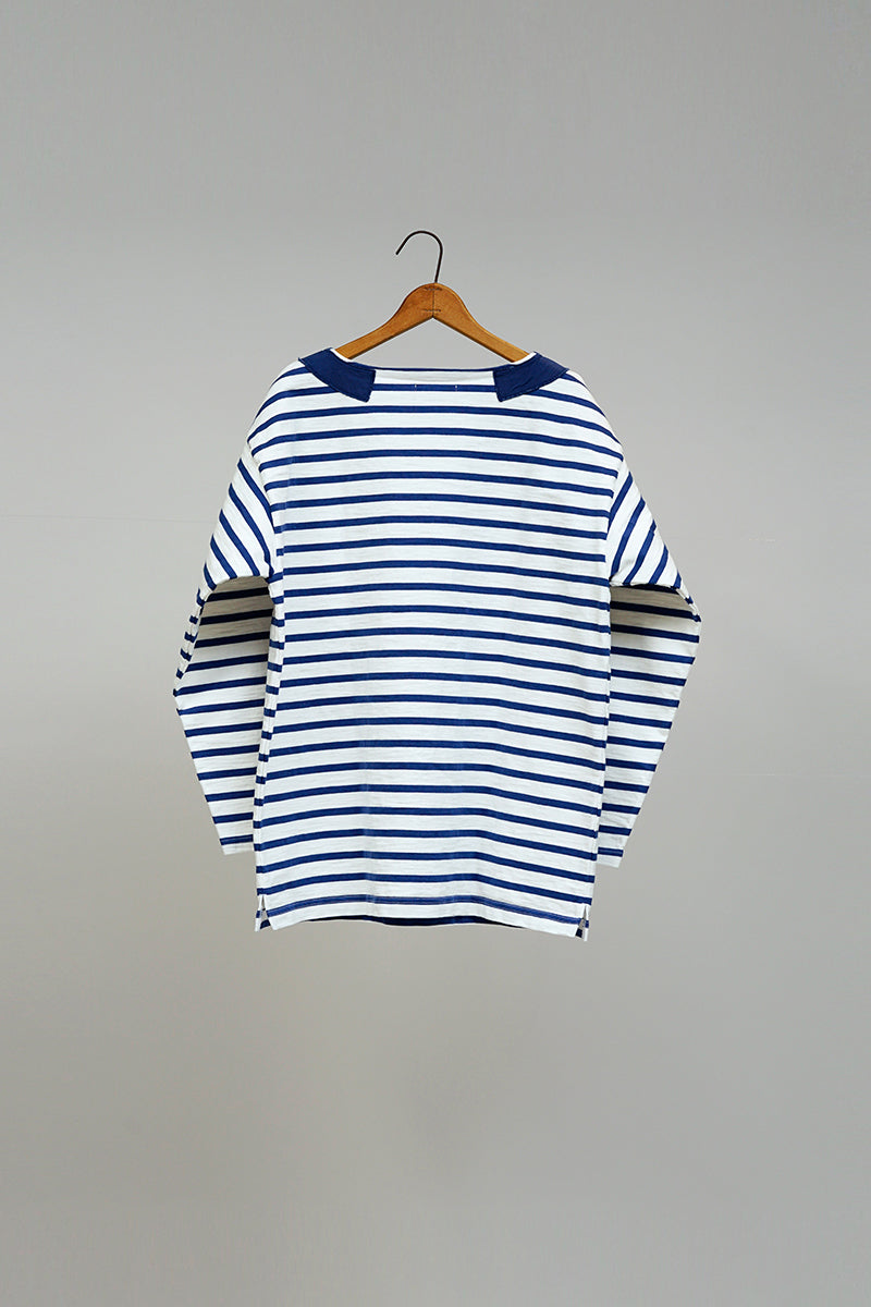 【ナイジェル・ケーボン】UNISEX / ブリティッシュアーミー 14.1オンス スラブボーダーシャツ / BRITISH ARMY 14.1oz SLUB BORDER SHIRT