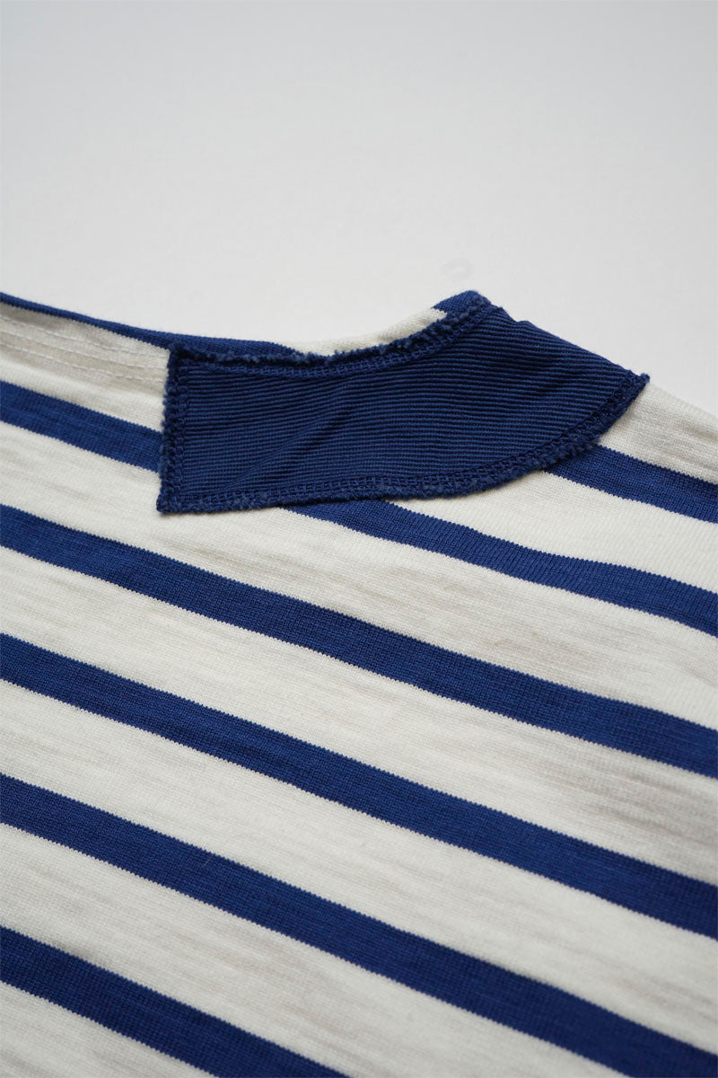 【ナイジェル・ケーボン】UNISEX / ブリティッシュアーミー 14.1オンス スラブボーダーシャツ / BRITISH ARMY 14.1oz SLUB BORDER SHIRT