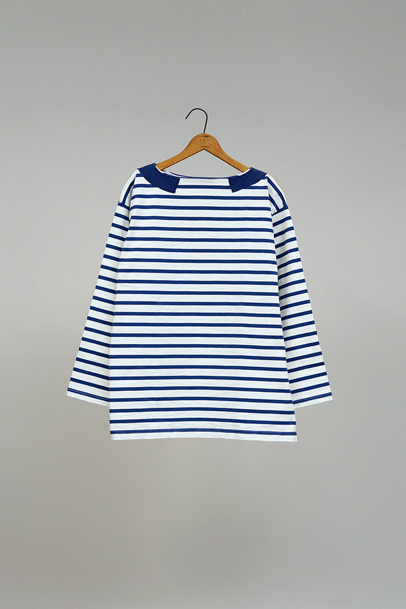 【ナイジェル・ケーボン】UNISEX / ブリティッシュアーミー 14.1オンス スラブボーダーシャツ / BRITISH ARMY 14.1oz SLUB BORDER SHIRT