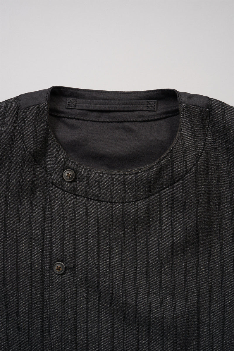 【ナイジェル・ケーボン】MAN / ファーマーベスト - ストライプダブルクロス / FARMER VEST - STRIPE DOUBLE CLOTH