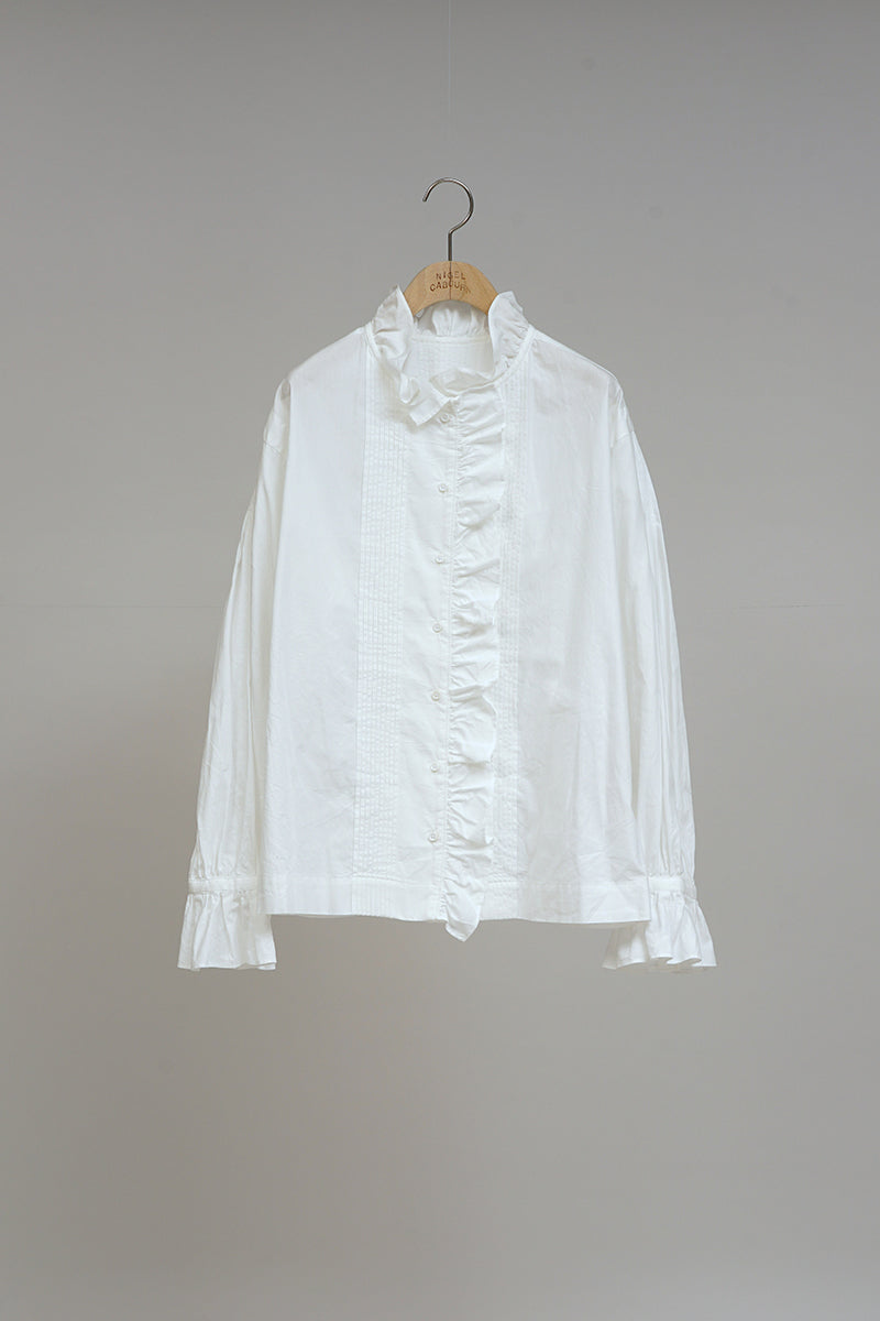 NOWOS gather blouse ギャザーブラウス　白シャツ　今季　完売品