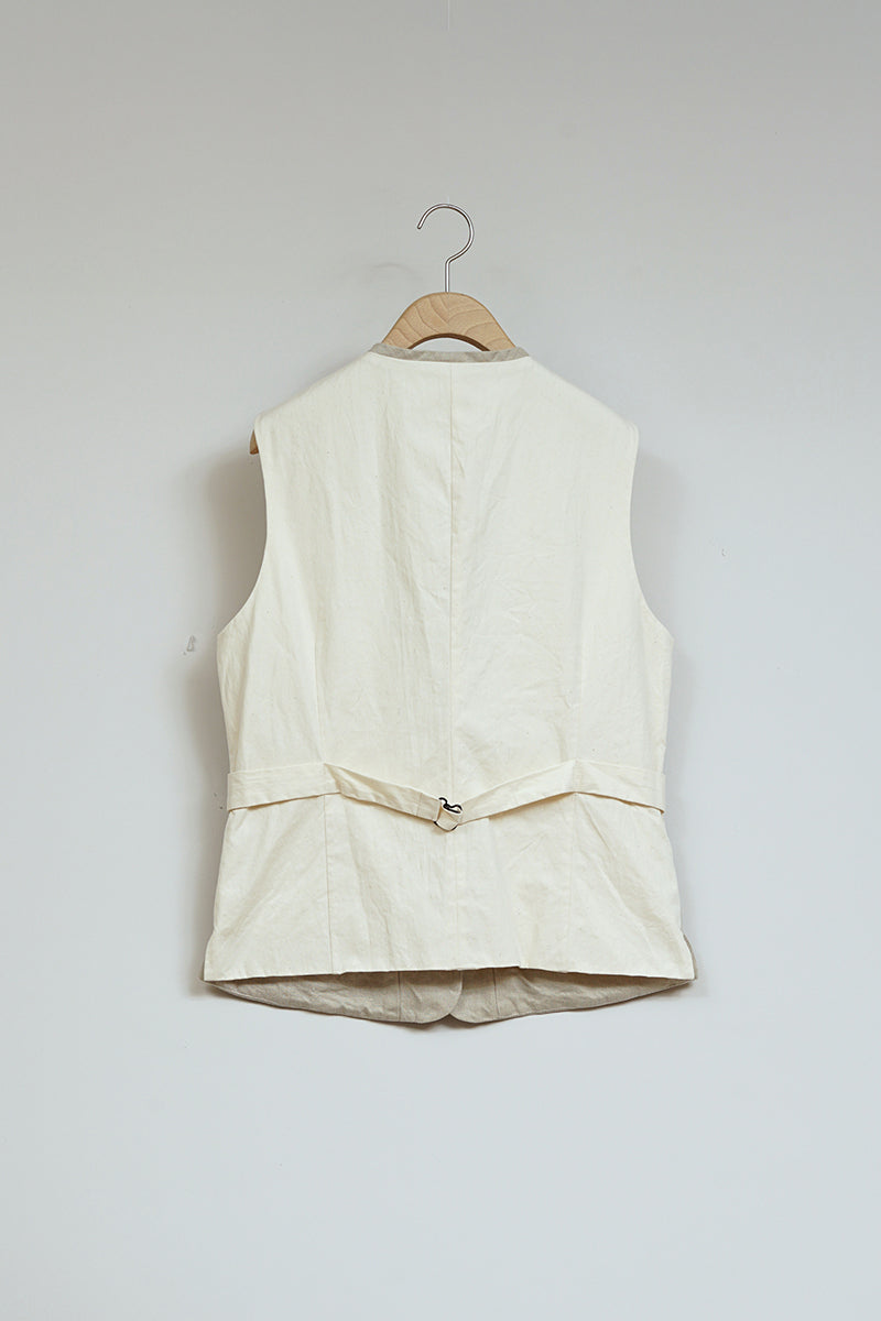 【ナイジェル・ケーボン】WOMAN / ラーギッシュベスト - ヘンプツイル / LARGISH VEST - HEMP TWILL