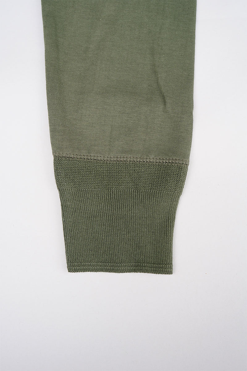 【ナイジェル・ケーボン】MAN / Nigel Cabourn × Merz b.Schwanen - ヘンリーネックシャツ
