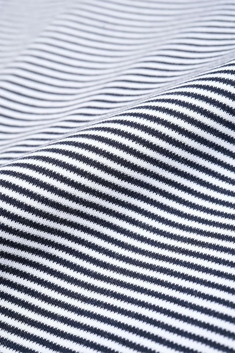 【ナイジェル・ケーボン】MAN / ナイジェル・ケーボン × サンスペル - スーピマロングスリーブロールネック - ストライプ / Nigel Cabourn × SUNSPEL - SUPIMA LONG SLEEVE ROLL NECK - STRIPE