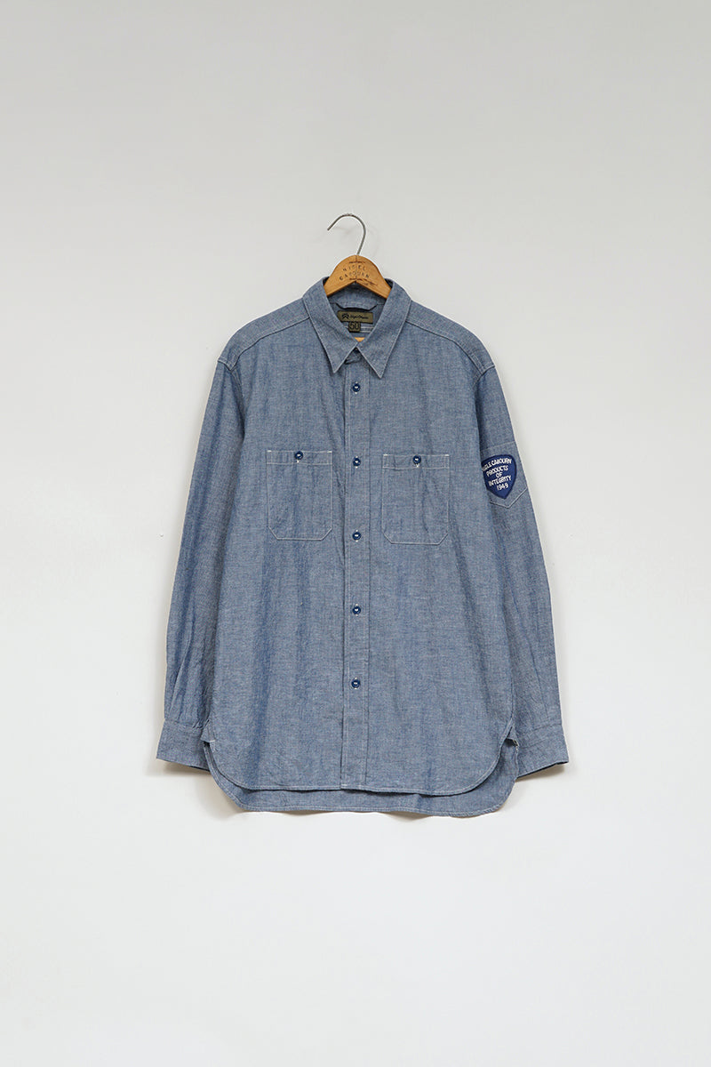 【ナイジェル・ケーボン】MAN / USネイビーシャツ - ダンガリー / US NAVY SHIRT - DUNGAREE