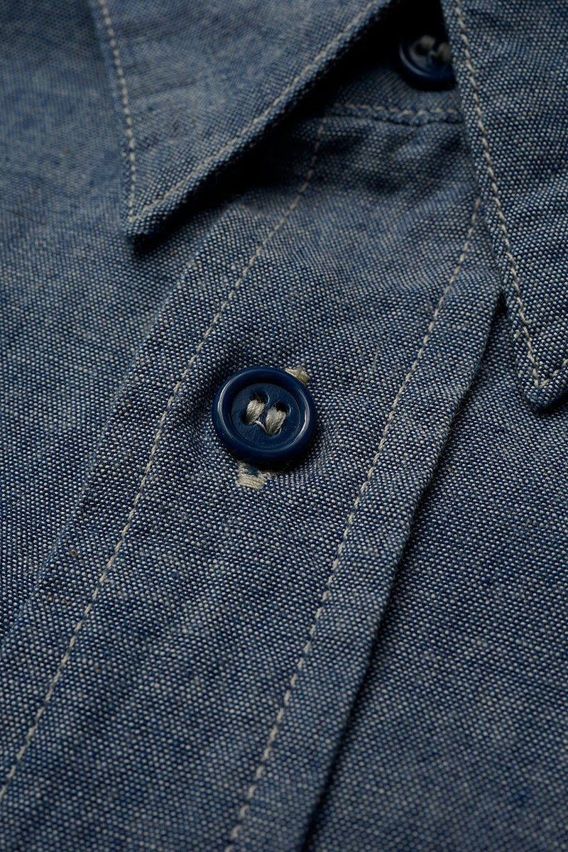 【ナイジェル・ケーボン】MAN / USネイビーシャツ - ダンガリー / US NAVY SHIRT - DUNGAREE